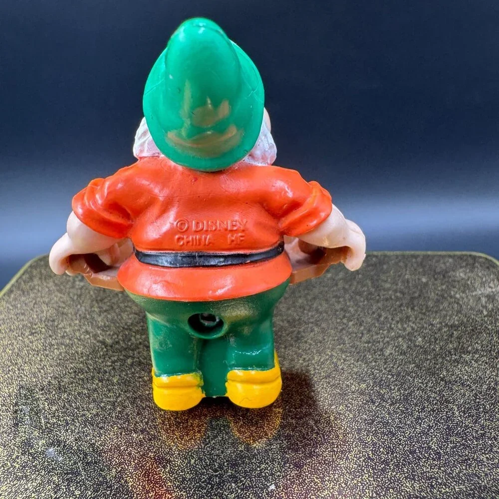McDonald's Disney Snow White Happy & Grumpy Doc Rolling Toy Figurine 1990's